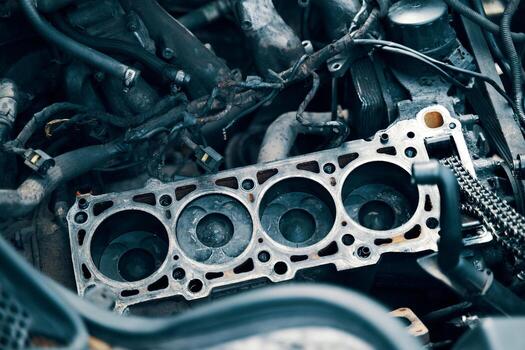 Clean head gasket shown with cover removed